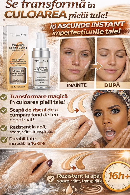 Fondul de ten care se transforma dupa culoarea oricarui ten