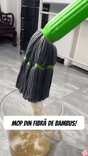 🧽 Mop Magic 360° din Fibră de Bambus