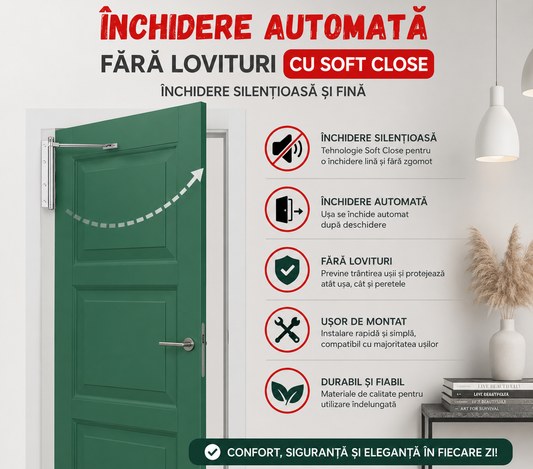 Inchizator usa SMART - ultra silentios cu soft close (se inchide singura)
