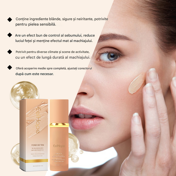 Fond de Ten 4 in 1 BIOMIMETIC SPF 50 - se adapteaza la  orice culoare a pielii