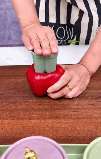 🌶️ Instrument 2-in-1 pentru Ardei si Legume