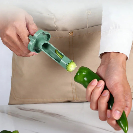 1+1 GRATIS- Instrument 2-in-1 pentru Ardei si Legume